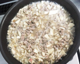 蓮根とエリンギ&肉炒めのオムレツ作り方5写真