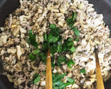 蓮根とエリンギ&肉炒めのオムレツ作り方8写真