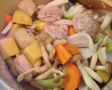 秋 さつまいもと鶏もも 酢煮込み作り方4写真