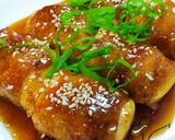 大葉香る♪茄子の豚肉巻き甘味噌だれ作り方6写真