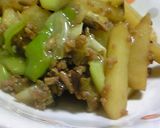 じゃがいもとネギとひき肉と。作り方5写真
