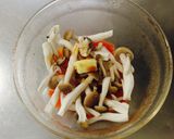 レンジで簡単！人参ときのこのバター醤油煮作り方3写真