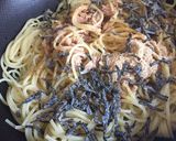 茅乃舎だしで作る！和風ツナ昆布パスタ作り方1写真