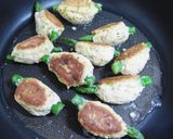 粉豆腐deアスパラガスのつくね焼き作り方5写真