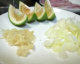 酒肴!アジのなめろう!カボス風味!作り方2写真