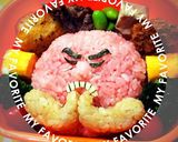 キャラ弁＊簡単♪ 男梅w作り方4写真