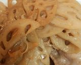 豚バラと蓮根の味噌ﾊﾞﾀｰ炒め作り方3写真