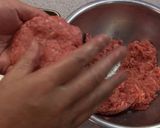 チーズ月見バーガー♪作り方1写真