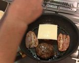 チーズ月見バーガー♪作り方5写真