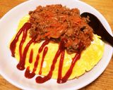 簡単ソース チーズinオムライス作り方5写真