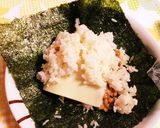 おむすび山で！おにぎらず納豆チーズVer作り方5写真