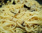 きのこ堪能＊生姜醤油風味の秋色パスタ作り方6写真