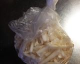 大根の皮で 青椒肉絲作り方3写真