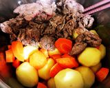 《コストコmyレシピ》プルコギ肉じゃが作り方3写真