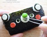 キャラ弁＊簡単♪くまちゃんデコおにぎらず作り方5写真