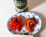 納豆 キムチ トマト丼作り方1写真
