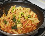オーブンなしで作るトマトチーズパスタ作り方12写真