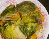 かぼちゃと豚肉を挟んだ白菜ミルフィーユ作り方5写真