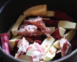 ハムとさつまいものカレー粉ふきいも作り方2写真