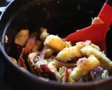 ハムとさつまいものカレー粉ふきいも作り方3写真
