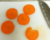 ハートにんじん　うちの切り方作り方1写真