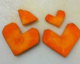 ハートにんじん　うちの切り方作り方6写真