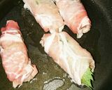 もっち豚巻きをポン酢で♡作り方3写真