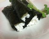 超簡単カッテージチーズの海苔巻きおつまみ作り方2写真