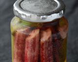 赤オクラのピクルス作り方4写真
