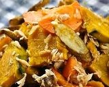 かぼちゃ人参ごぼうとツナのホットサラダ作り方6写真