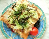 玉葱の青のり・おかか・塩昆布トースト作り方4写真
