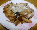 鶏肉とエリンギの炒め蒸し作り方5写真