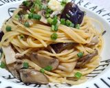 きのこ堪能＊生姜醤油風味の秋色パスタ作り方7写真