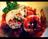 ★鶏の彩り野菜ロール★野菜嫌いも好きに！作り方11写真