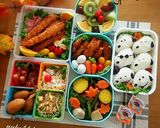 スヌーピー運動会キャラ弁当作り方12写真