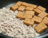 簡単味付け~厚揚げのそぼろ餡かけ作り方2写真