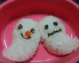 簡単☆ハロウィン おばけちゃんのキャラ弁作り方2写真
