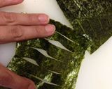スティックおにぎり★食べ安い海苔の切り方作り方8写真