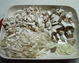 きのことバジルとミートソースのグリル作り方1写真
