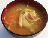 野菜が美味しいキムチみそ汁作り方5写真