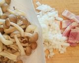 ポルチーニ香る✾茸の贅沢クリームパスタ作り方1写真