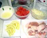 鶏肉のレモン＆トマト煮作り方1写真