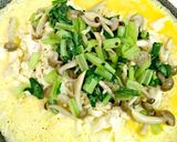粉豆腐ときのこの味噌チーズオムレツ作り方5写真