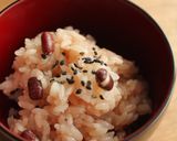 ◆　炊飯器でおいしいお赤飯　◆作り方9写真