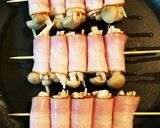 じゃがいもとしめじとチーズのベーコン巻串作り方6写真