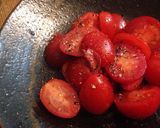 ハーブビネガーを使った、トマトのマリネ作り方3写真