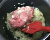 今日ランチ♥︎簡単ナスのミートチーズ焼き作り方2写真