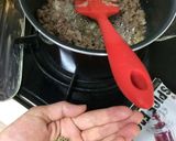 今日ランチ♥︎簡単ナスのミートチーズ焼き作り方3写真