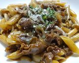 ハッシュドビーフ＆ペンネのおつまみパスタ作り方7写真