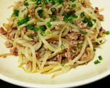 節約＊挽き肉ともやしのマヨ醤油炒め＊作り方5写真